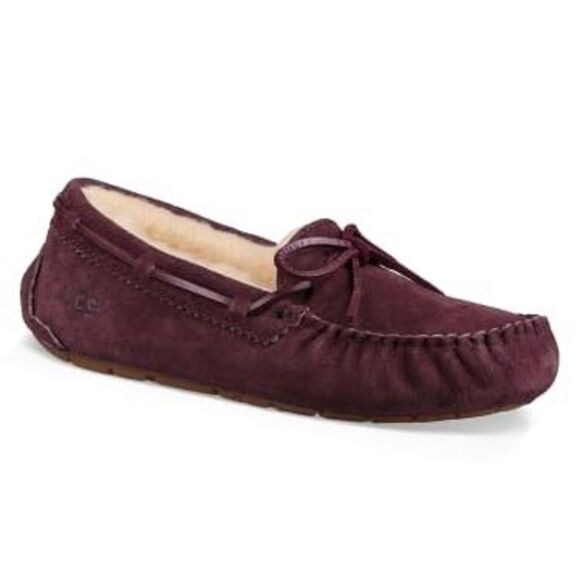 UGG Dakota port purple suede sheepskin slippers - Picture 1 of 10